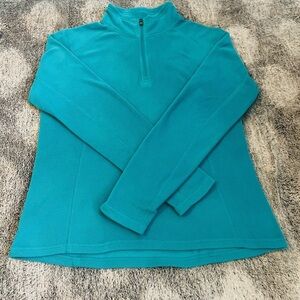 The North Face Turquoise Fleece Pullover – Women’s Size M
